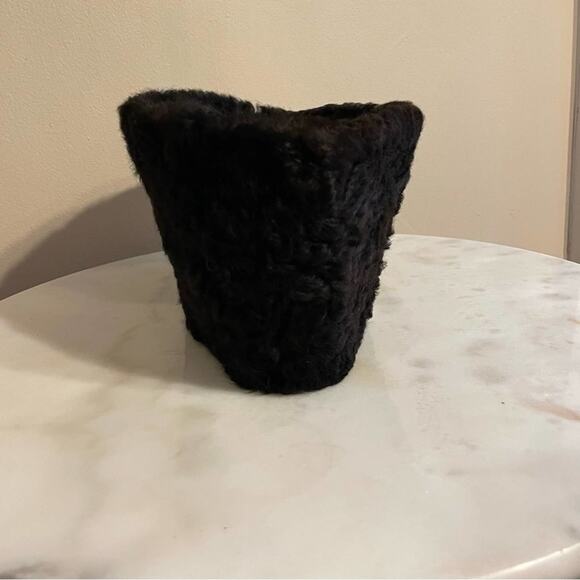 Vintage Cossack Hat Black Russian fluffy/furry cozy mob era - Picture 4 of 6